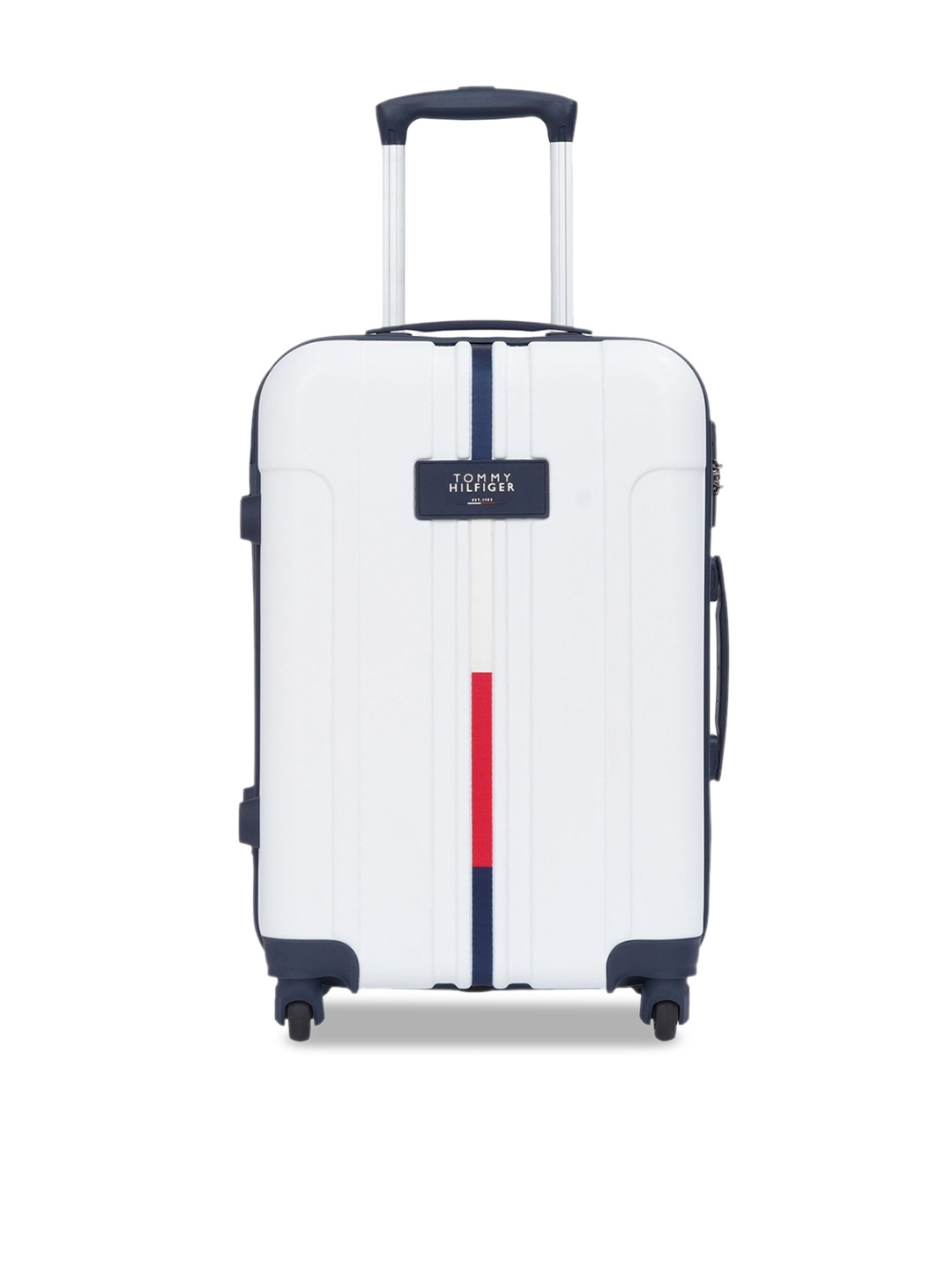 

Tommy Hilfiger Wyoming Textured Hard-Sided Cabin Trolley Bag, White