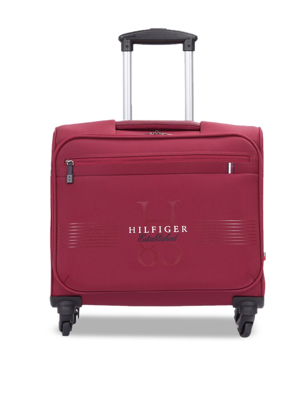 

Tommy Hilfiger Formington Soft-Sided Overnighter Trolley Bag, Burgundy