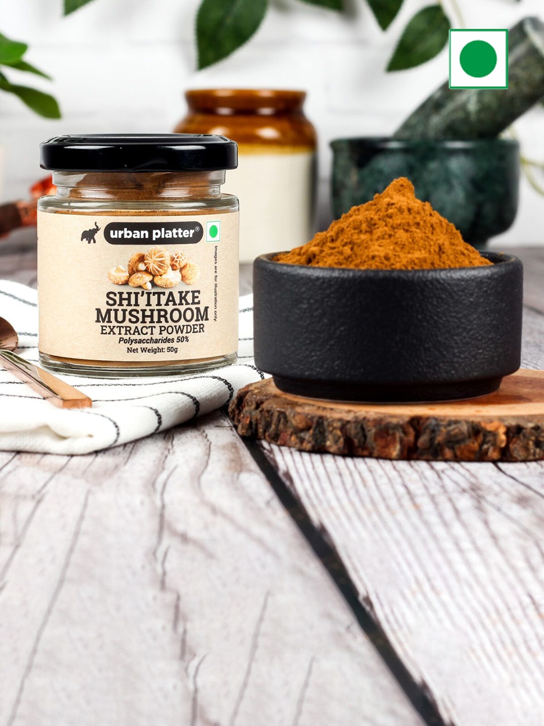 

URBAN PLATTER -Shiitake Mushroom Extract Powder 50G, Brown