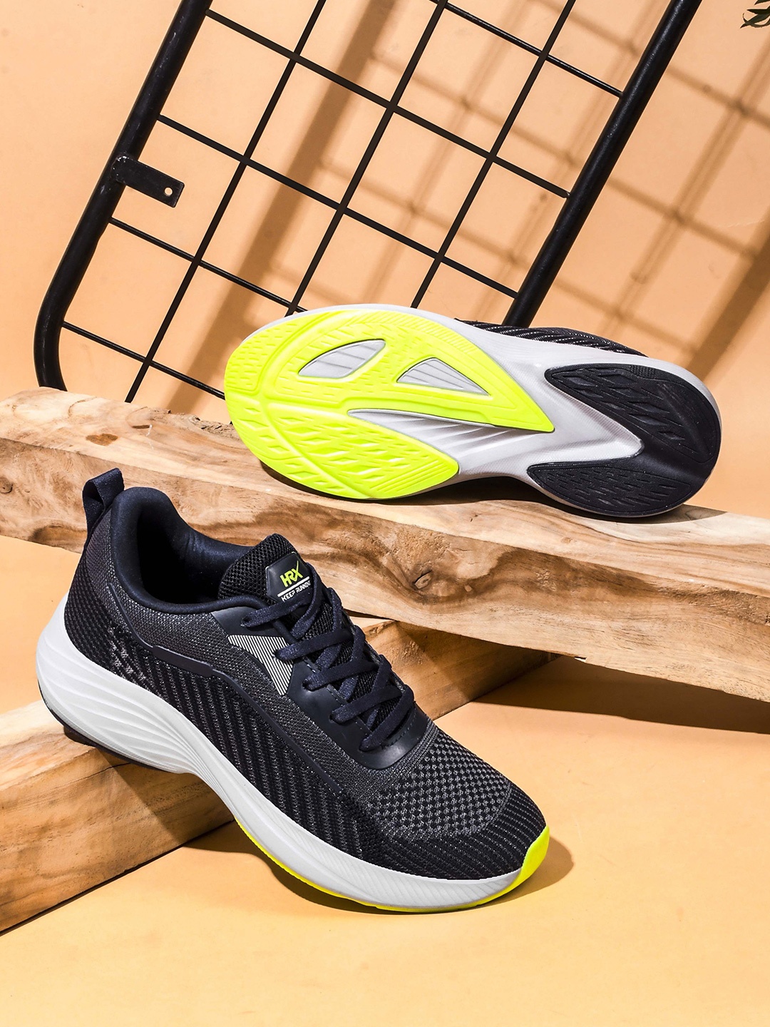 

HRX by Hrithik Roshan Men Mesh Running Shoes, Black