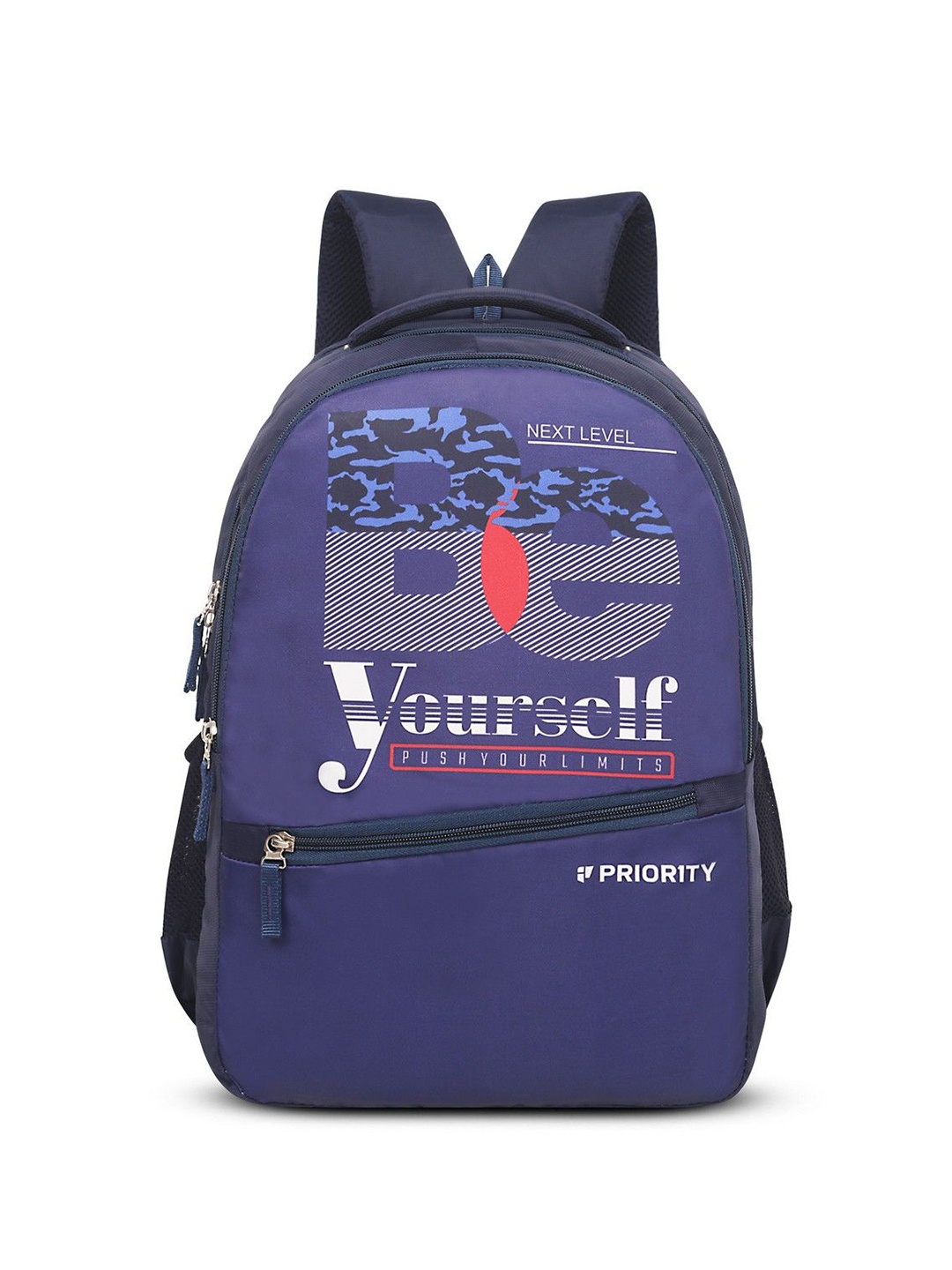 

Priority Kids-Unisex Typography Backpack, Navy blue
