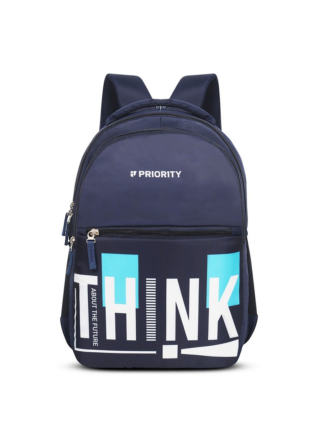 

Priority Kids-Unisex Typography Backpack, Navy blue