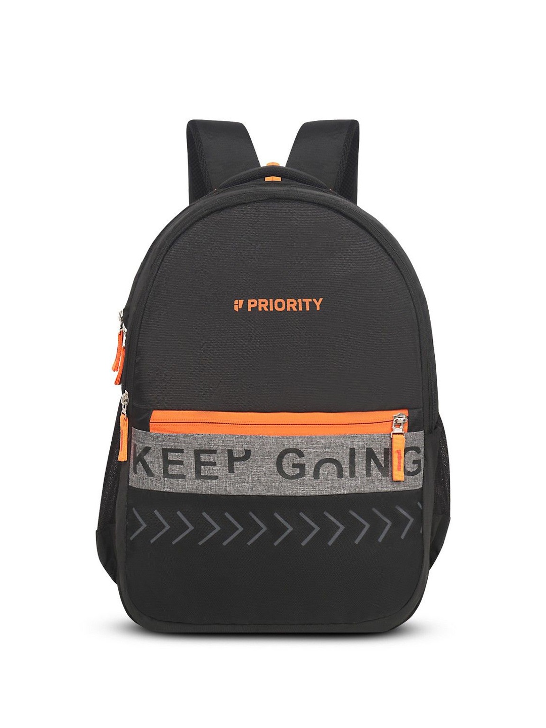 

Priority Kids-Unisex Non-Padded Backpack, Black