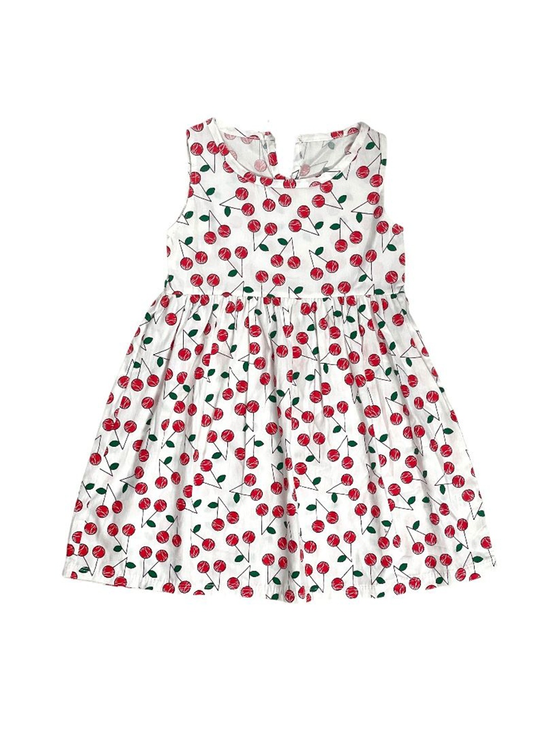 

TrendyKid Cotton Print Fit & Flare Dress, Red
