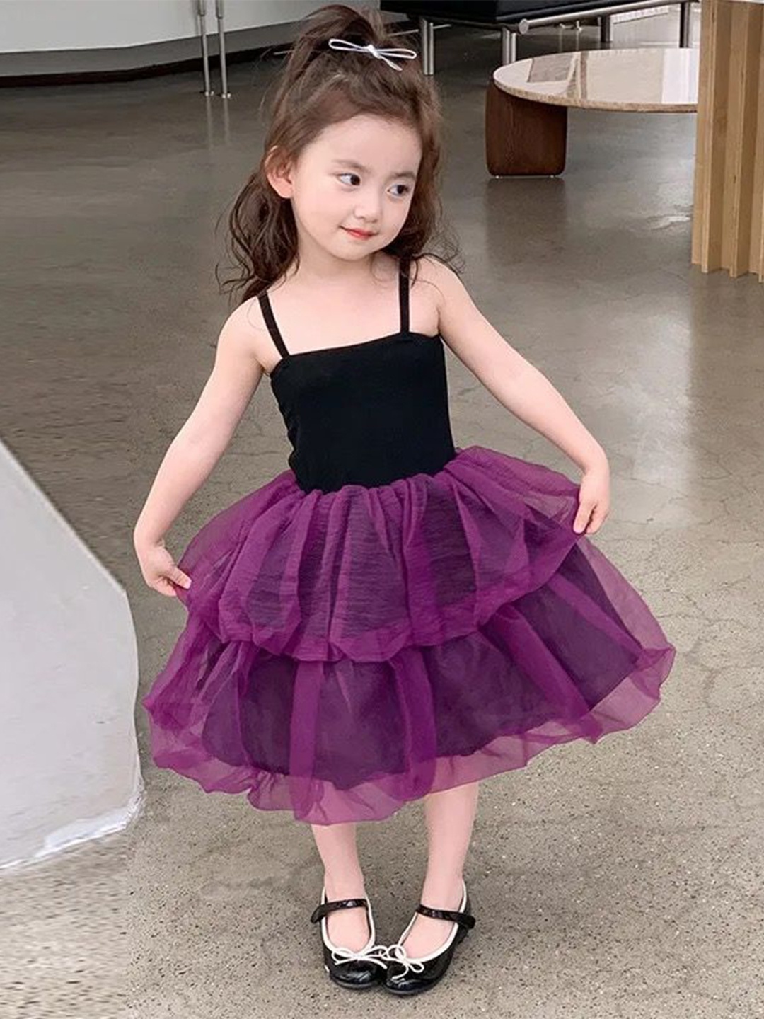 

TrendyKid Girls Fit & Flare Midi Dress, Purple