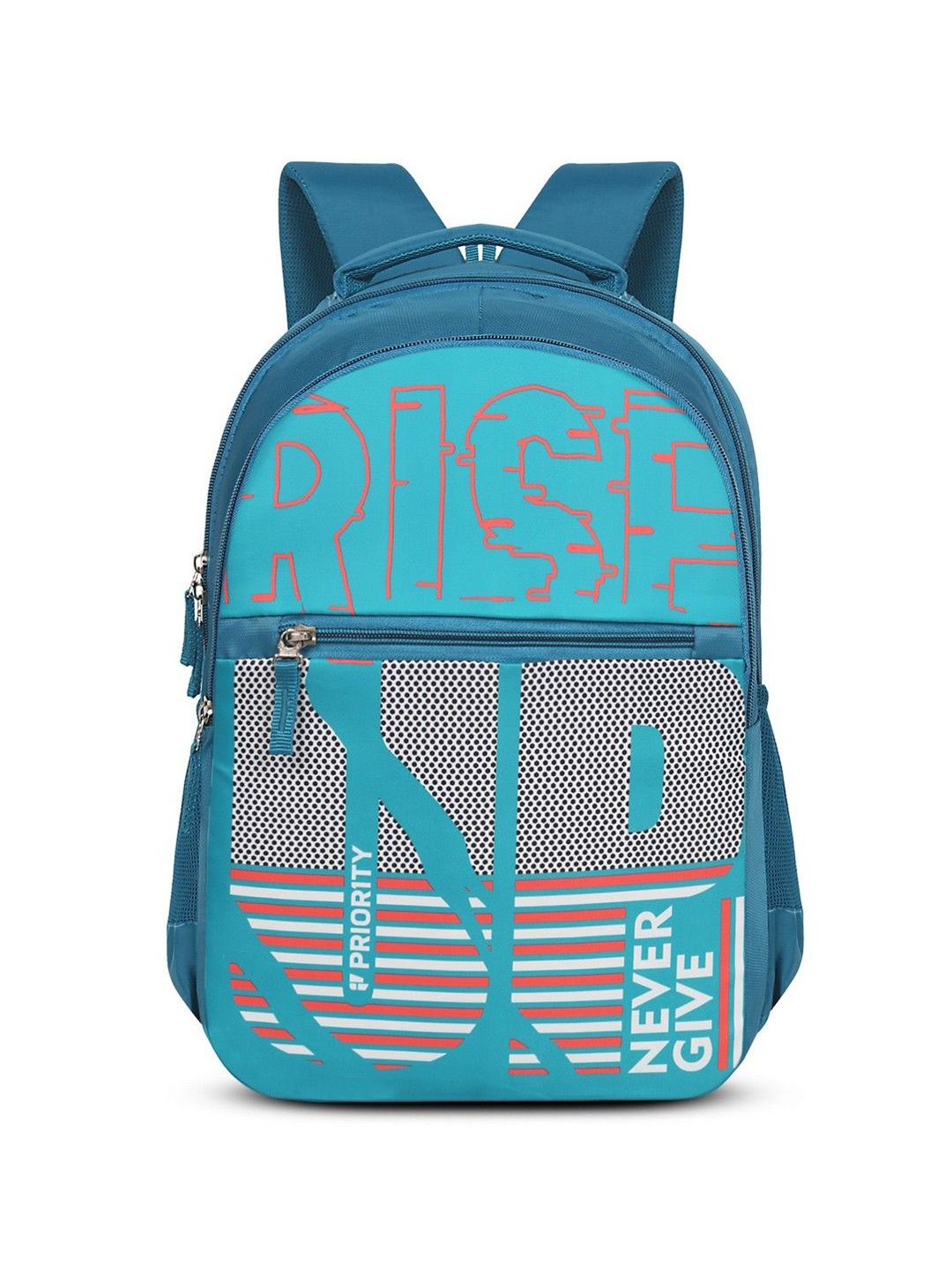 Priority Unisex Kids Typography Backpack, Blue