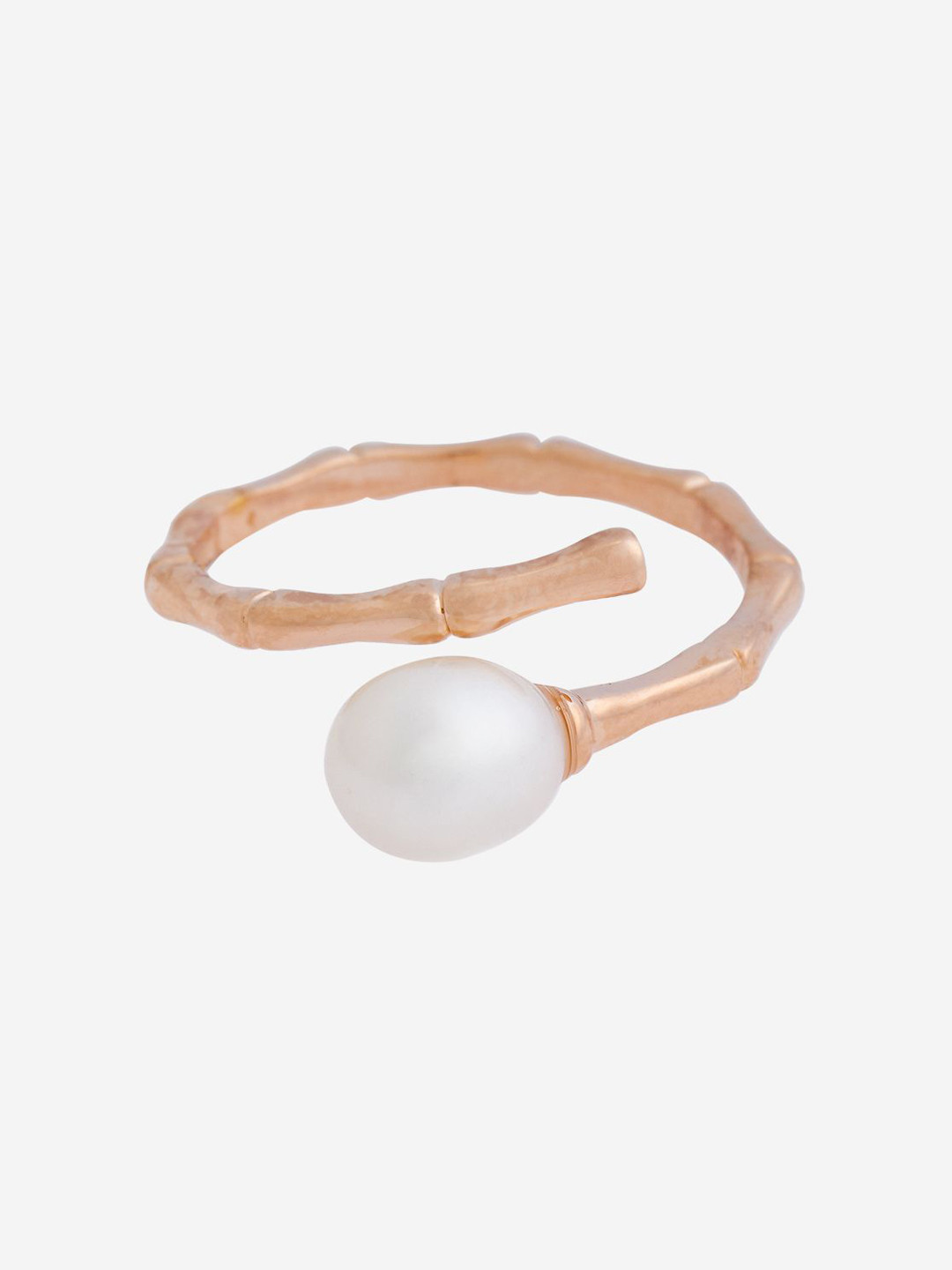 

Kushal's Fashion Jewellery Rose Gold-Plated Finger Ring, White