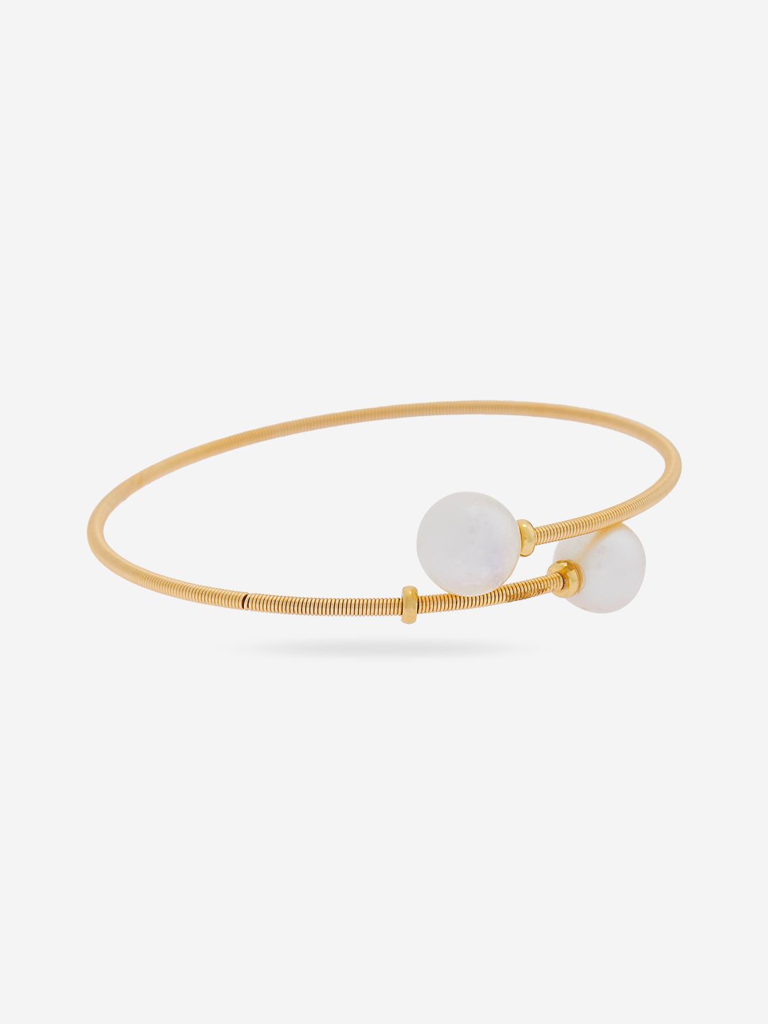 

Kushal's Fashion Jewellery Gold-Plated Kada Bracelet