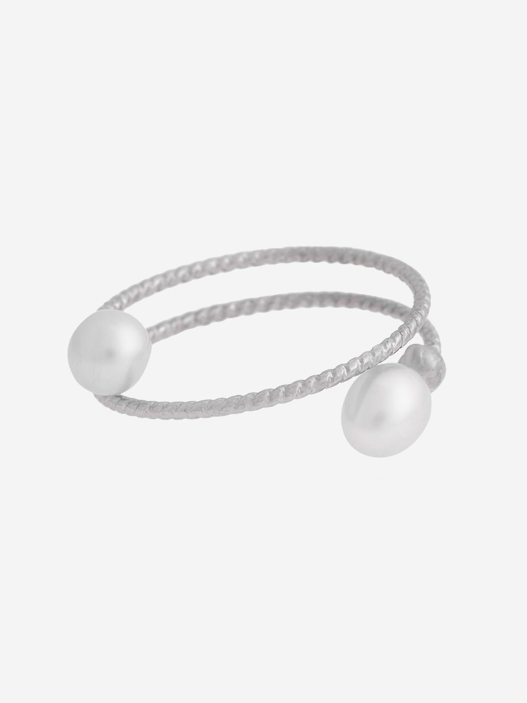 

Kushal's Fashion Jewellery Rhodium-Plated Finger Ring, White