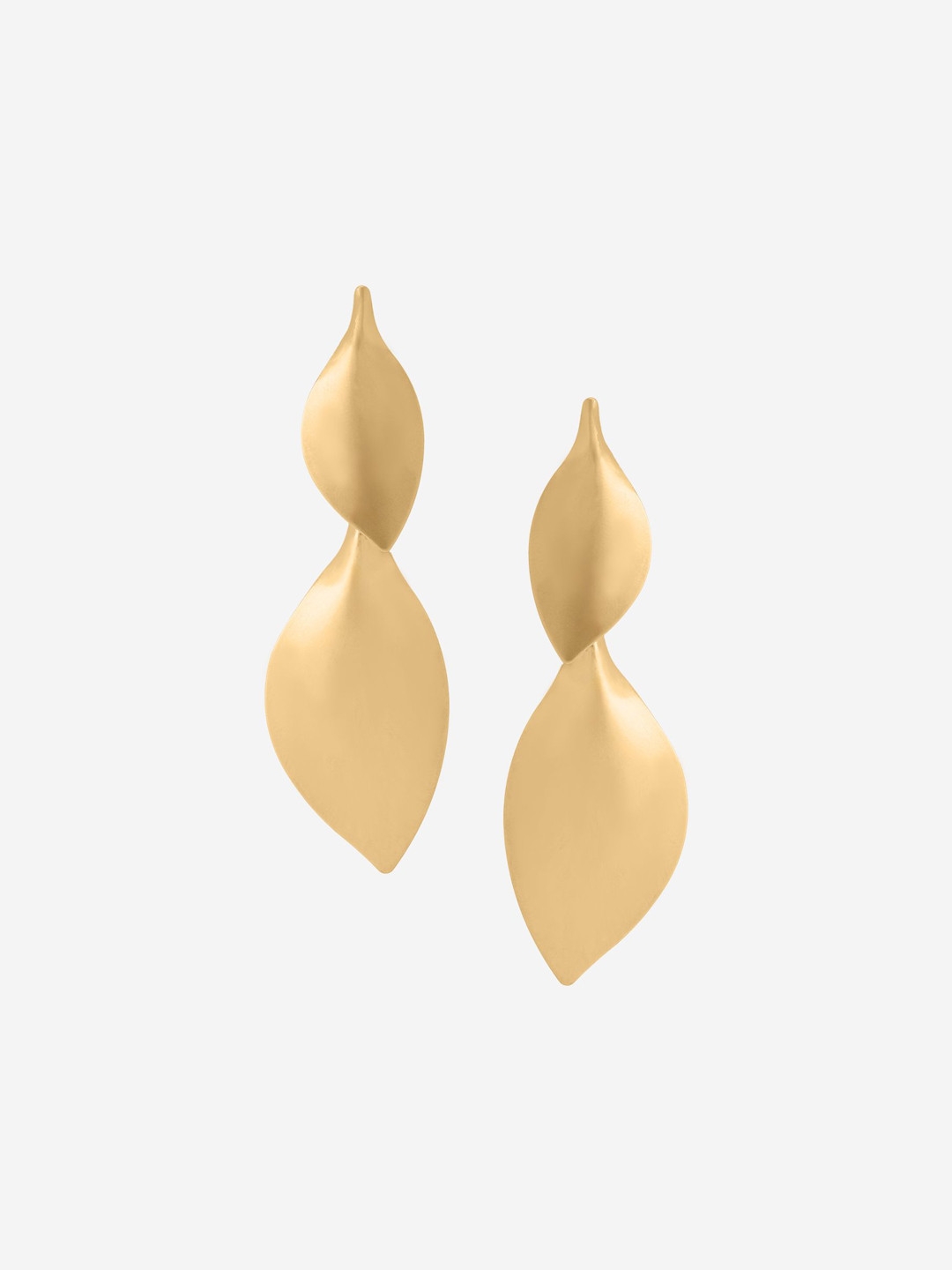 

Kushal's Fashion Jewellery Gold-Plated Drop Earrings