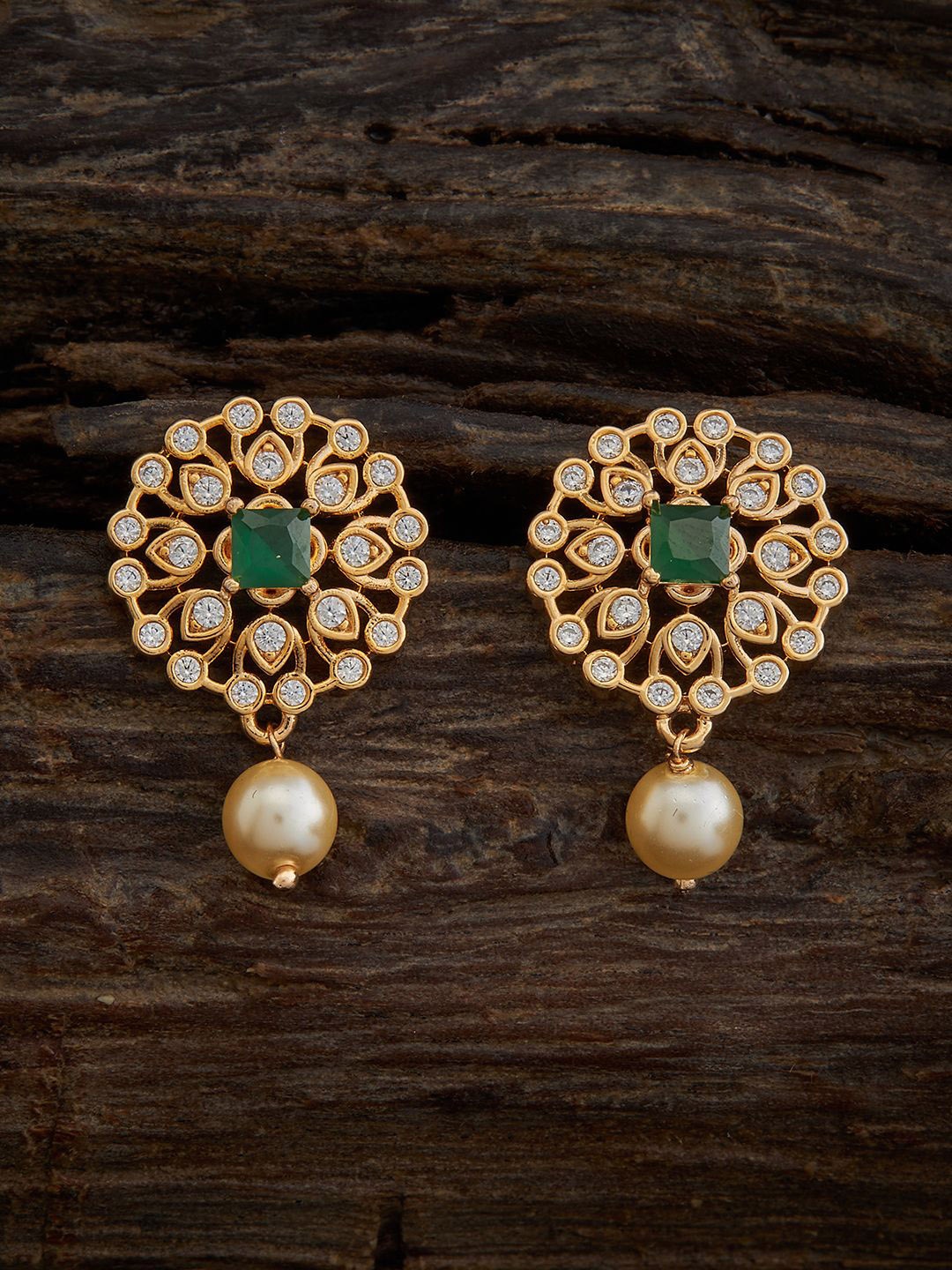

Kushal's Fashion Jewellery Gold-Plated Classic Drop Earrings