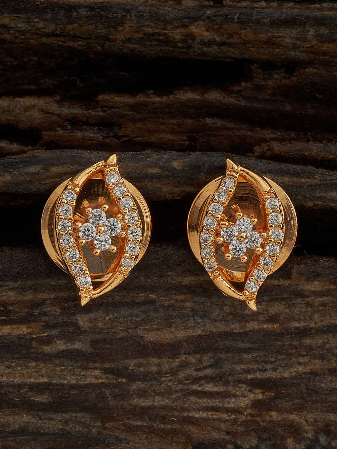 

Kushal's Fashion Jewellery Classic Enamelled Studs Earrings, White