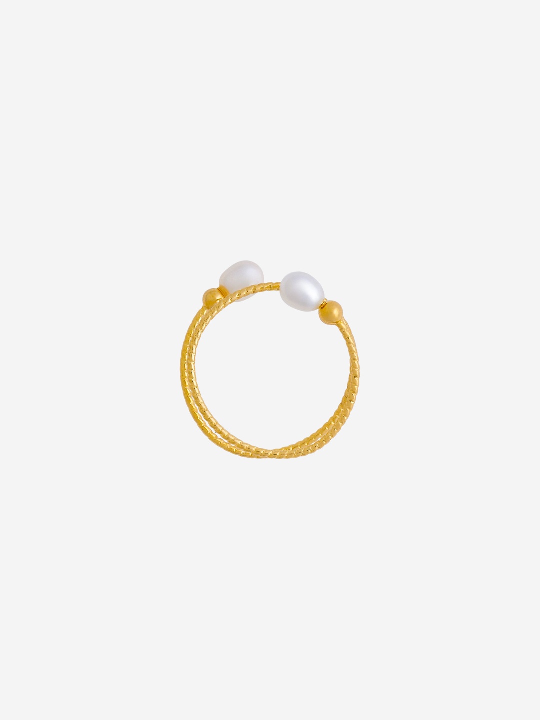 

Kushal's Fashion Jewellery Gold-Plated Finger Ring, White