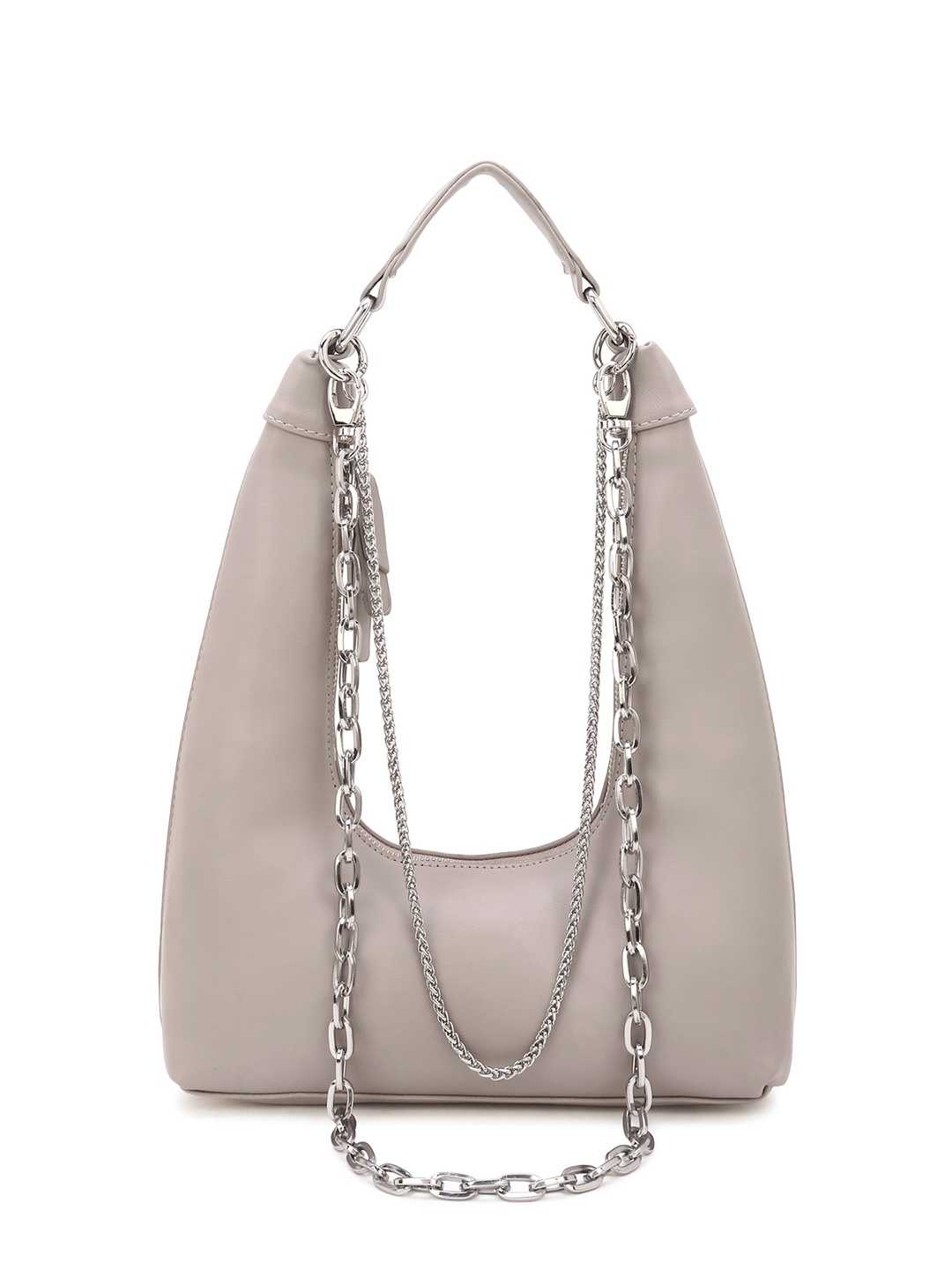 

Filauri PU Structured Hobo Bag, Beige