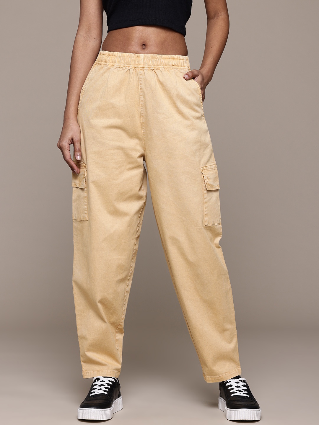 

Roadster Pleated Cargo Trousers, Beige