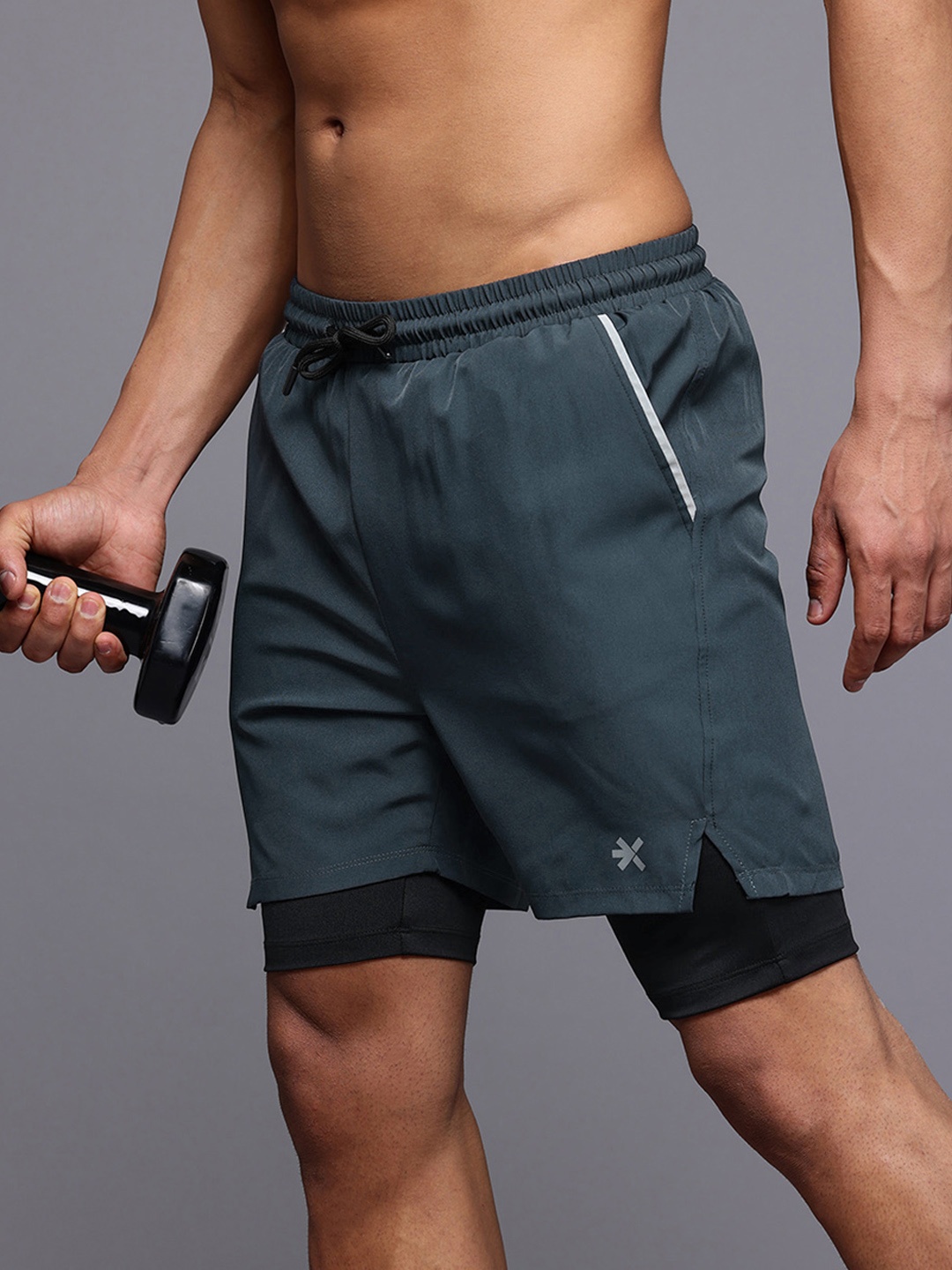 

HRX by Hrithik Roshan Men Running Sports Shorts, Blue