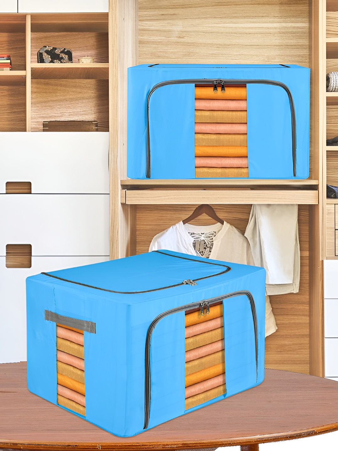 

Kuber Industries Blue 5 Pieces Regular Multi-Utility Organisers