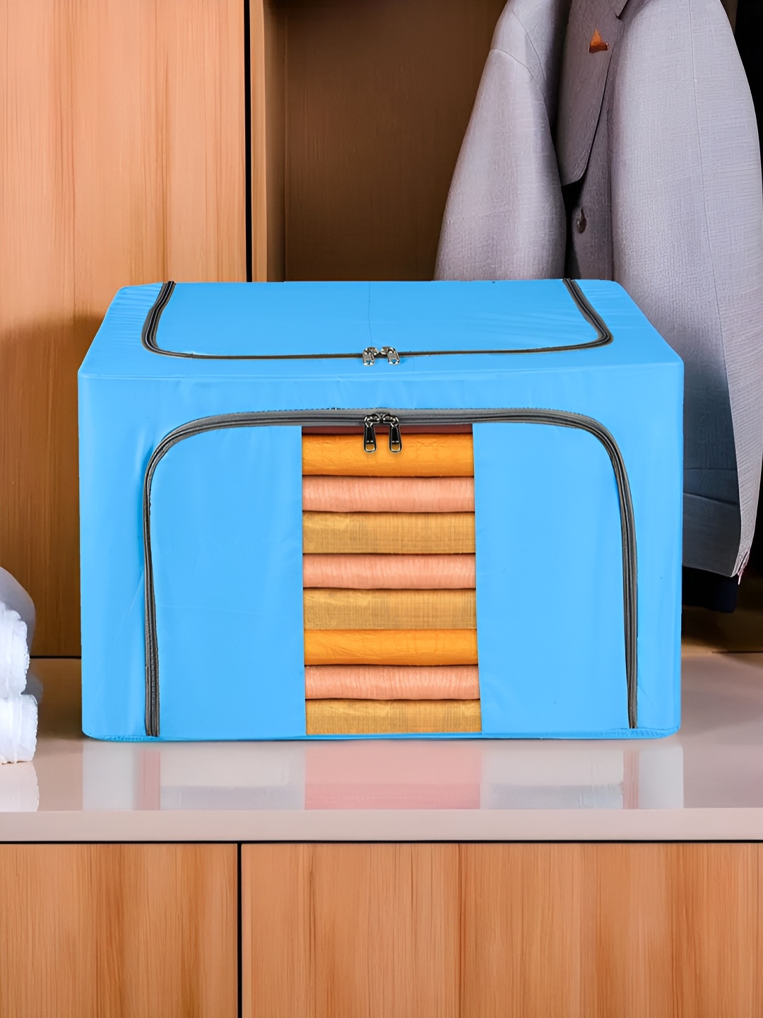 

Kuber Industries Blue Water Resistant Drawer Organiser