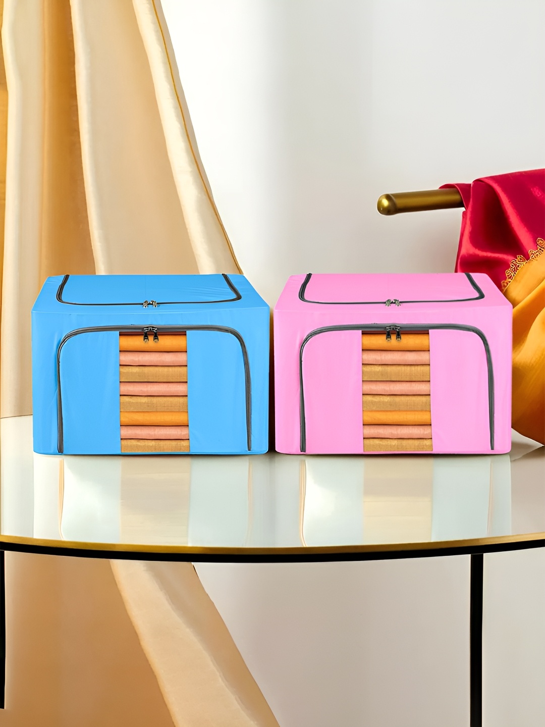 

Kuber Industries Blue 2 Pieces Regular Drawer Organisers