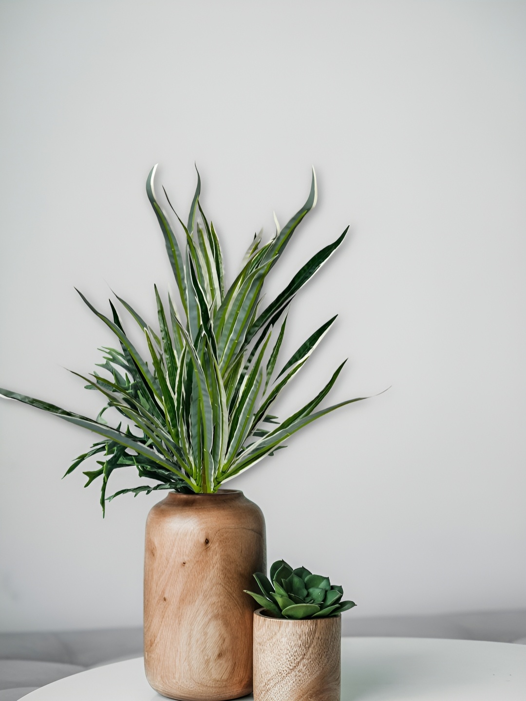 

ARTSY White & Green Spider Artificial Plant