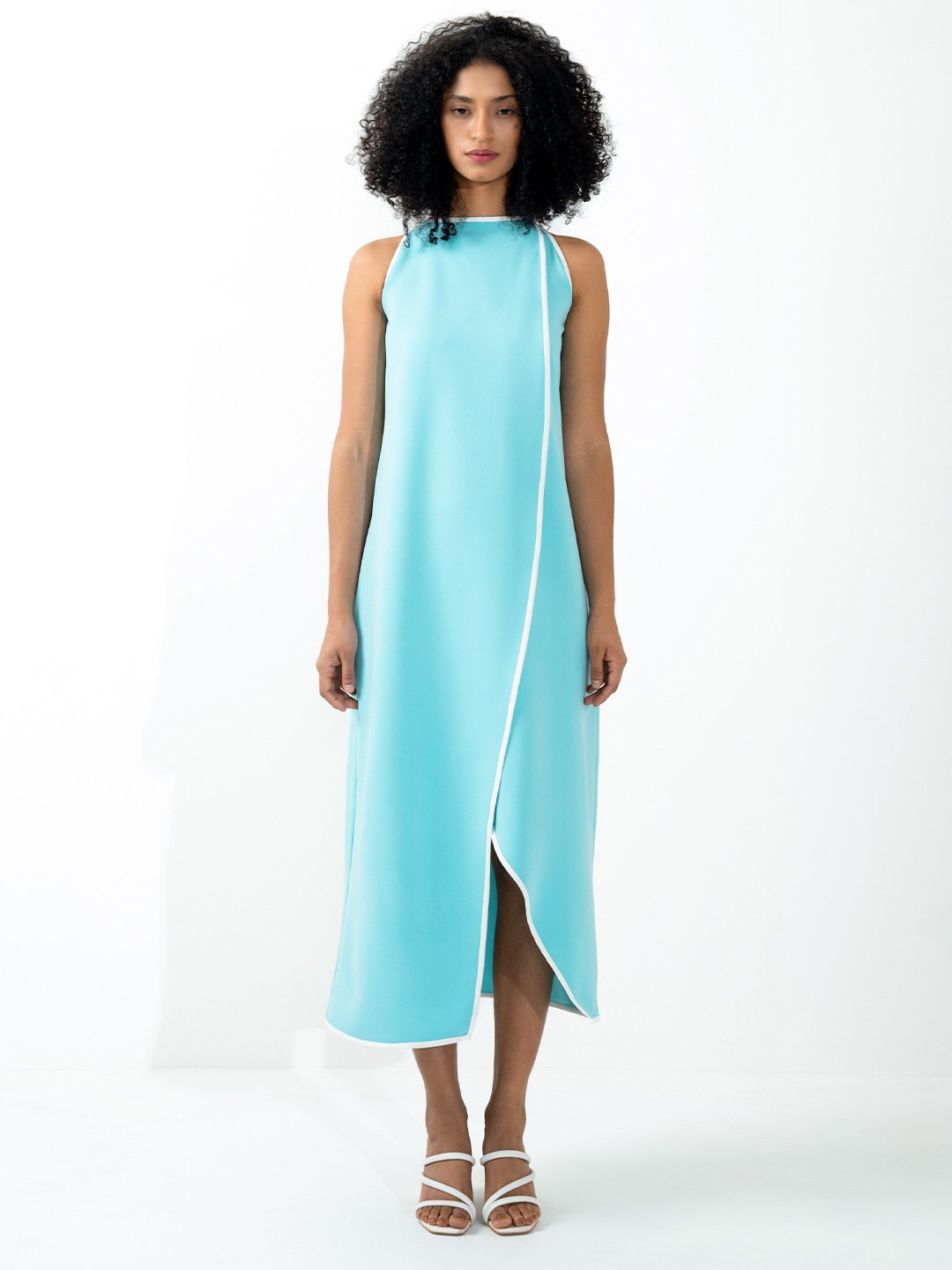 

SOTBELLA Crepe A-Line Maxi Dress, Na