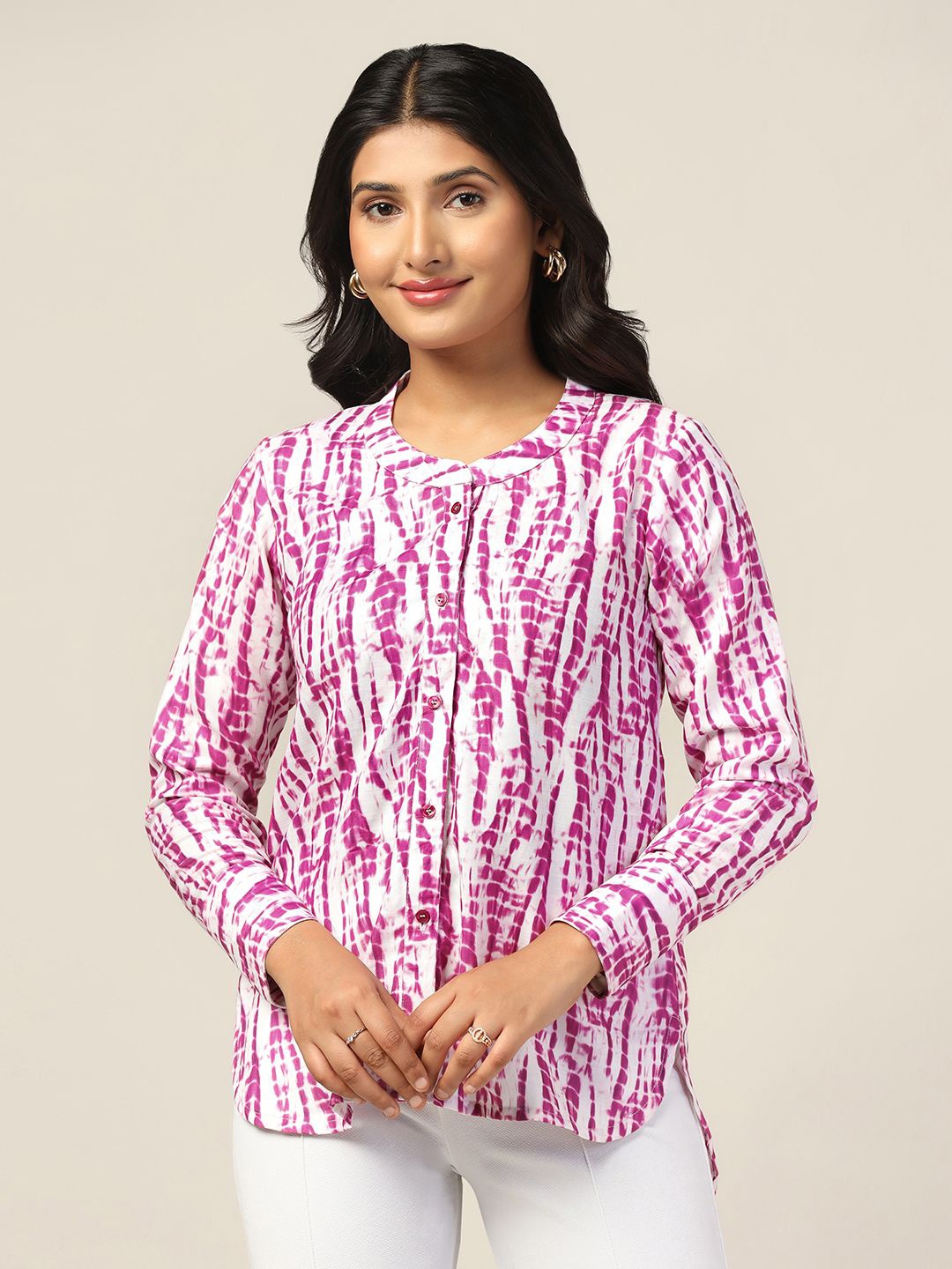 

FASHION DREAM Print Top, Pink
