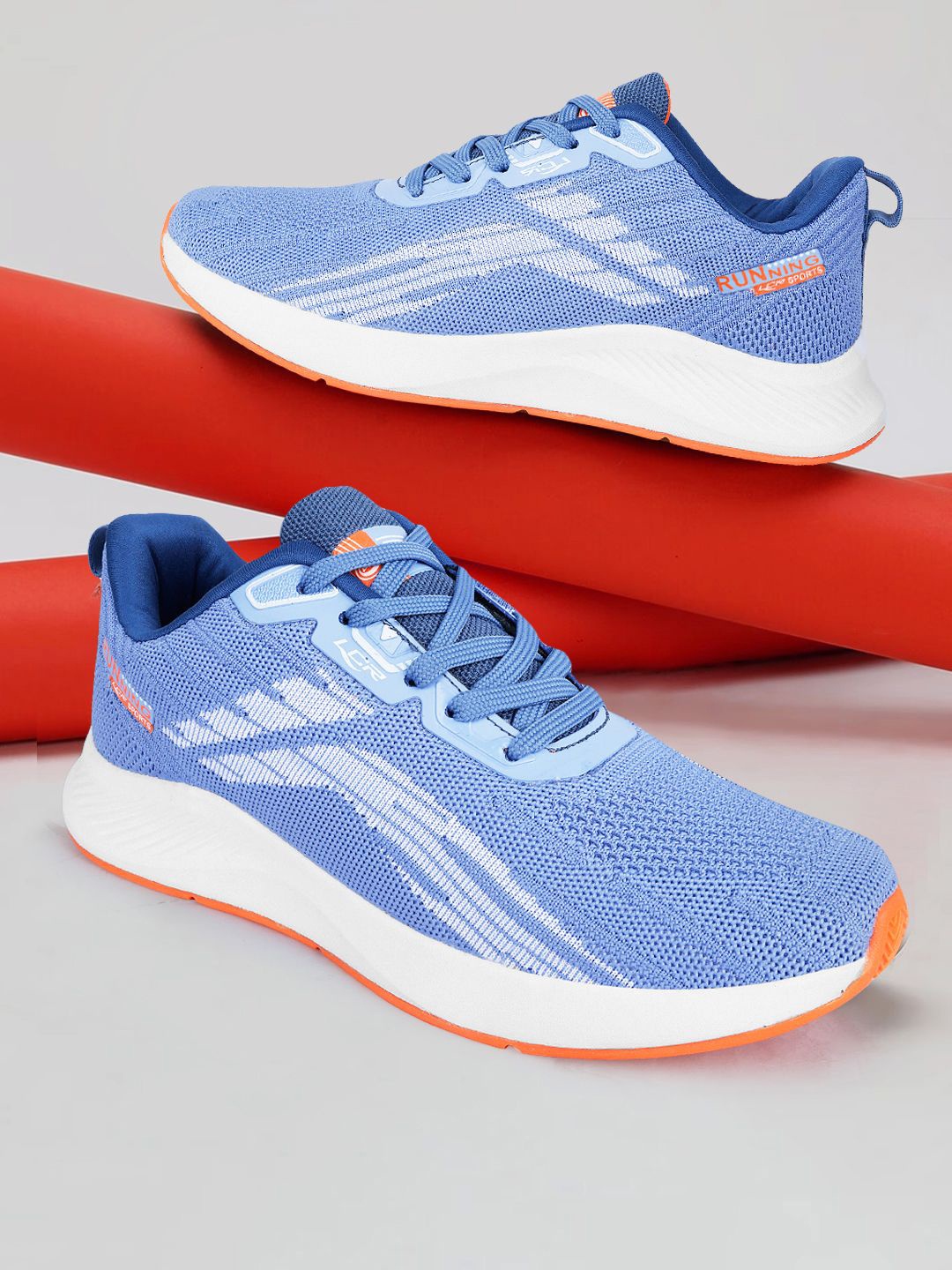 

Lancer Men Textile Walking Shoes, Blue