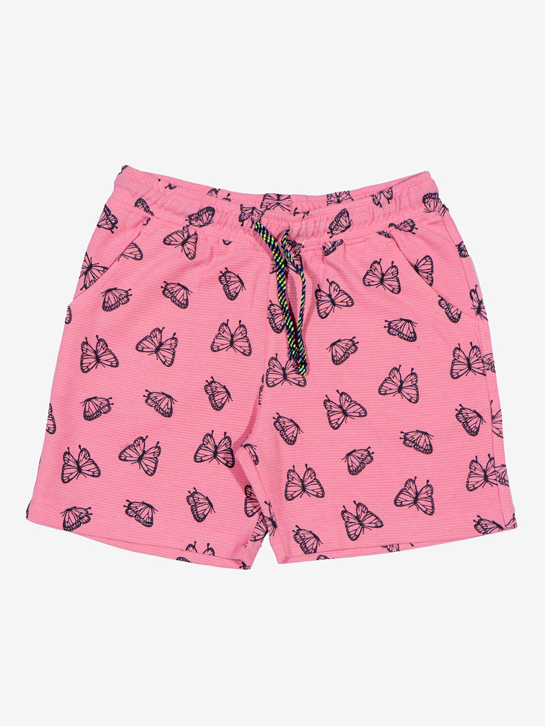 

Bodycare Kids Girls Conversational Printed Regular Fit Mid-Rise Shorts, Pink