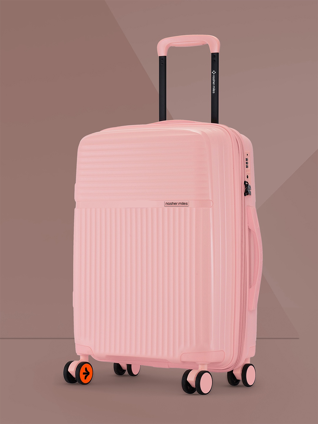 

Krabi Expander TSA Lock Polypropylene Cabin Peach Trolley Bag - 20 Inch (55 cm)