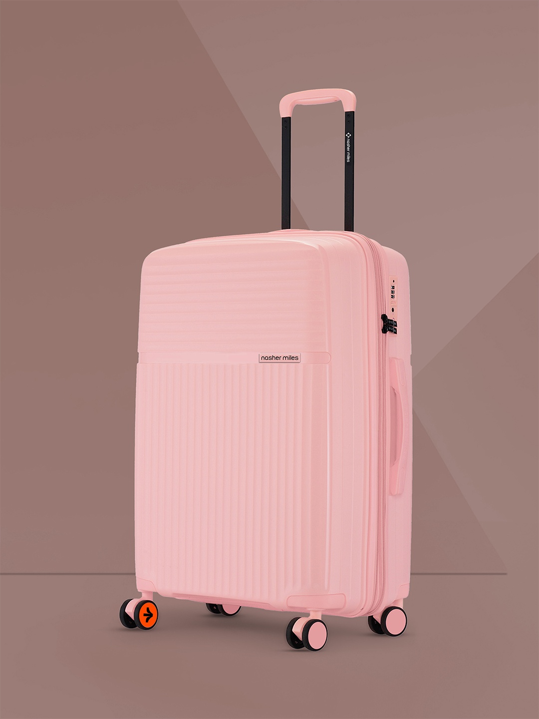 

Krabi Expander TSA Lock Polypropylene Medium Peach Trolley Bag - 24 Inch (65 cm)