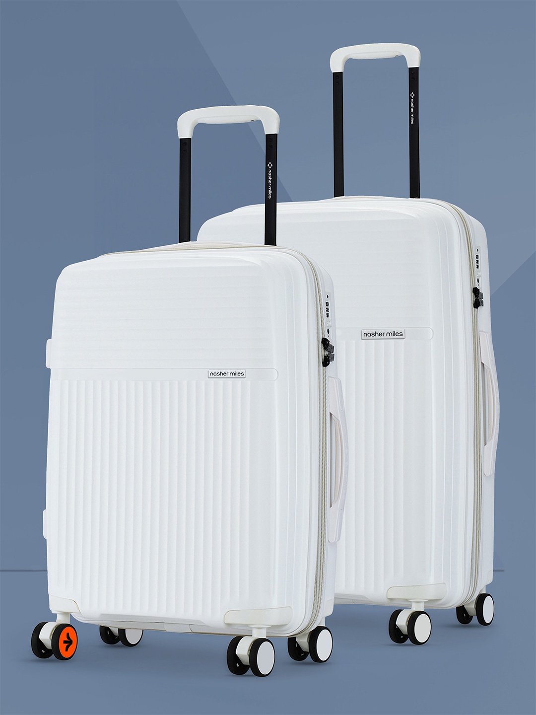 

Krabi Expander TSA Lock Polypropylene Small-Medium White Trolley Bags (55-65 cm)