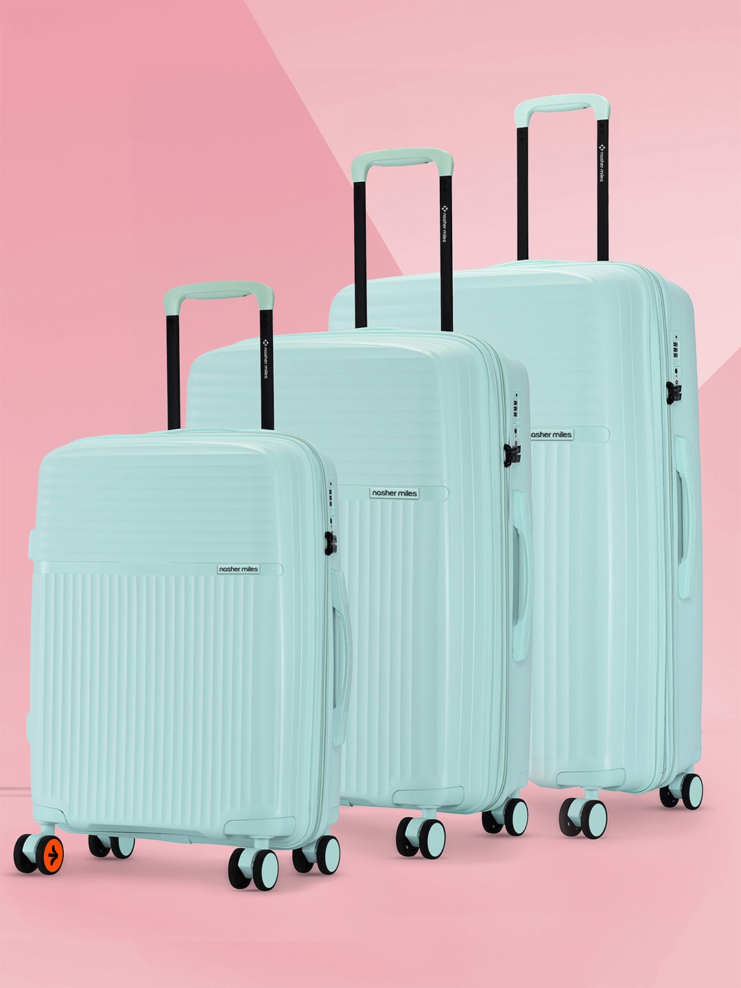 

Krabi Expander TSA Lock Polypropylene Small-Medium-Large Cool Trolley Bags 55-65-75 cm, Blue