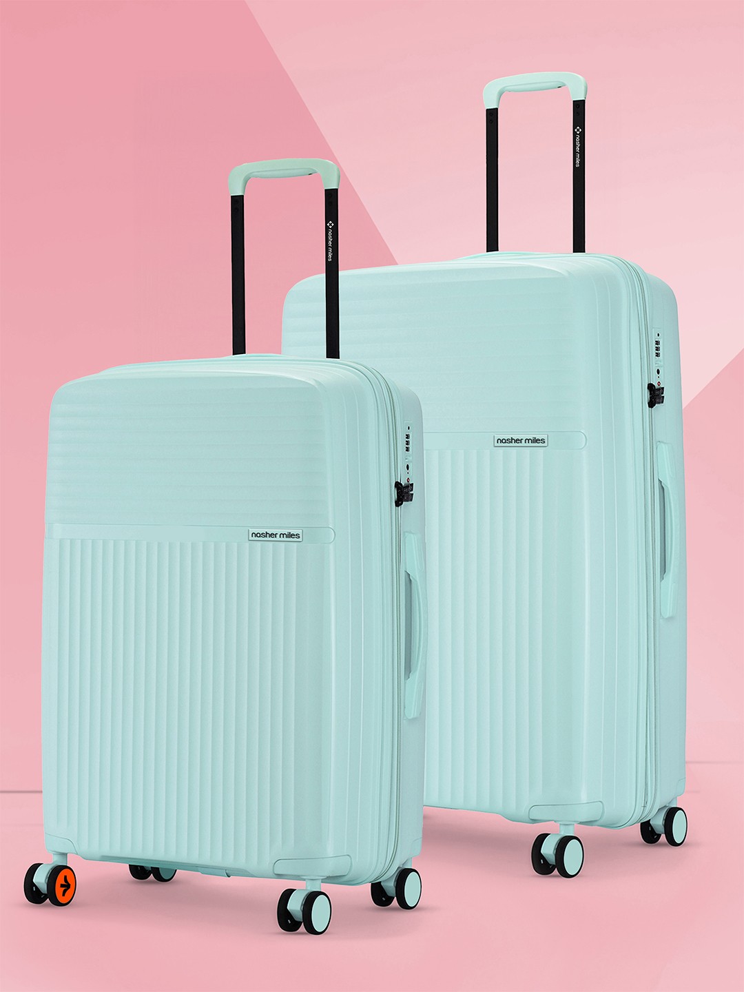 

Krabi Expander TSA Lock Polypropylene Medium-Large Cool Mint Trolley Bags (65-75 cm), Blue