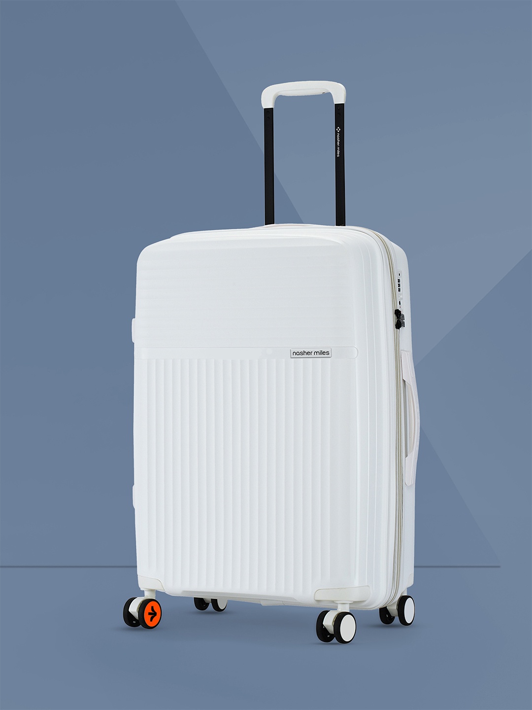 

Krabi Expander TSA Lock Polypropylene Medium White Trolley Bag - 24 Inch (65 cm)