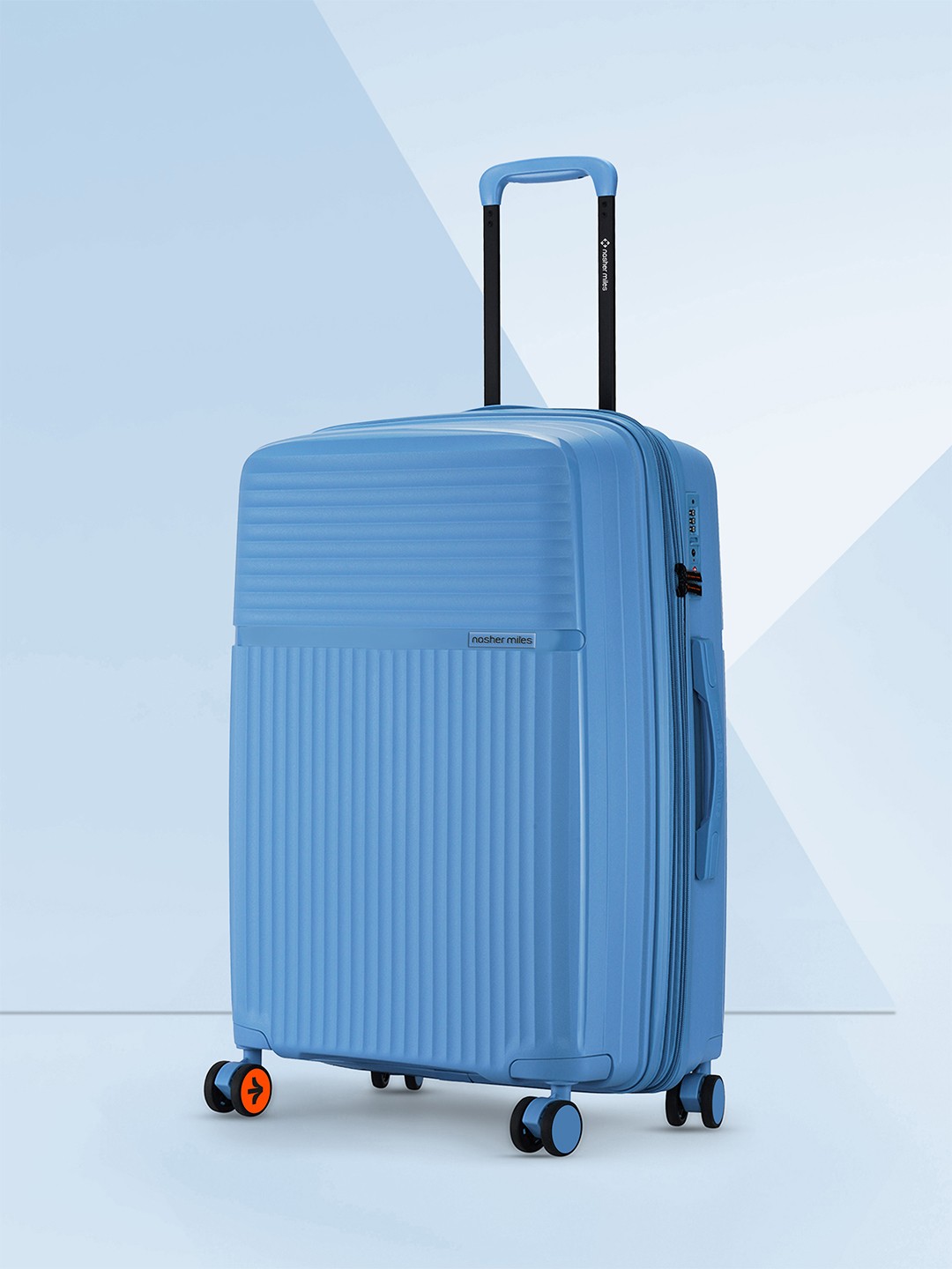 Krabi Expander TSA Lock Polypropylene Medium Steel Blue Trolley Bag - 24 Inch (65 cm), Teal