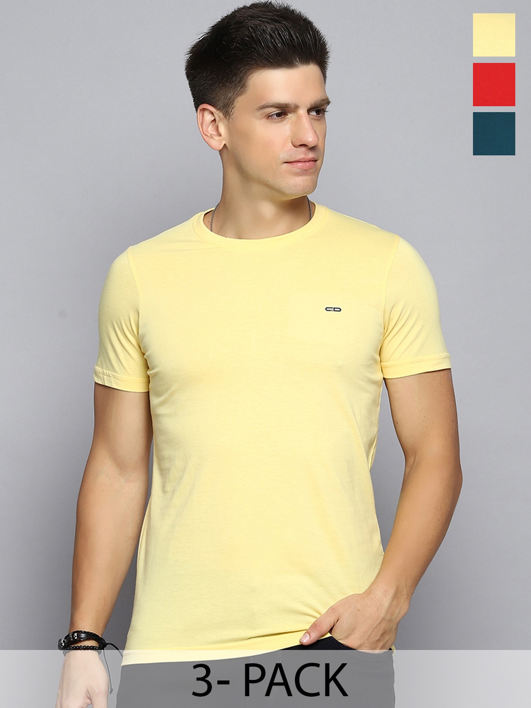 

Cloak & Decker by Monte Carlo Men 3 Pockets T-shirt, Yellow