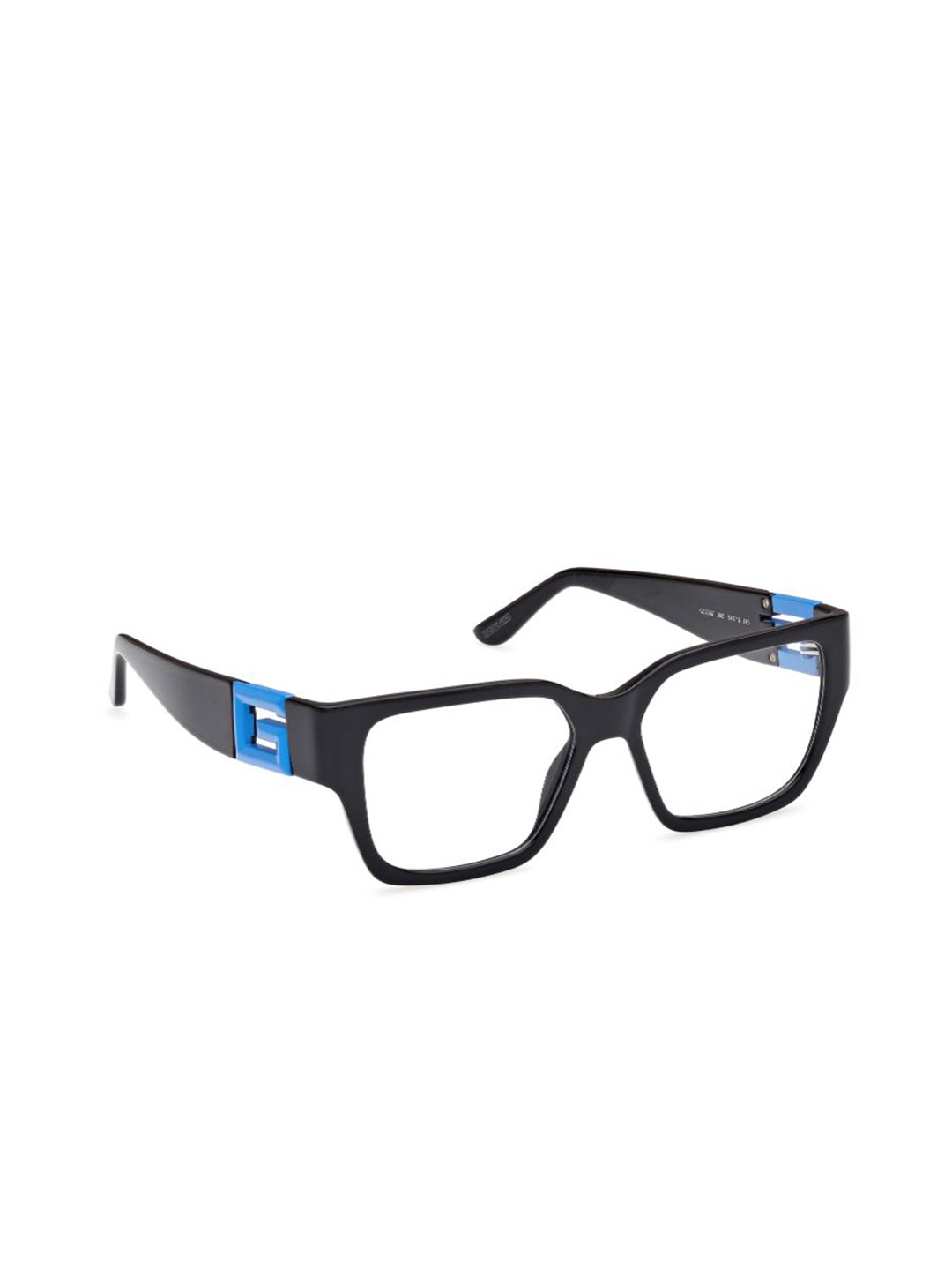 

GUESS Unisex Full Rim Square Frame, Transparent