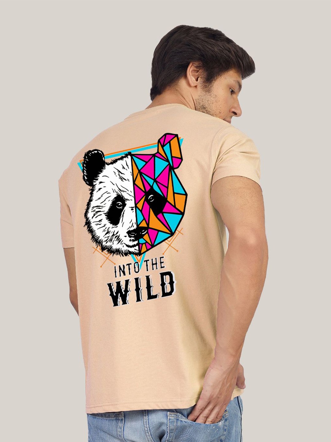 

Greylongg Men Extended Sleeves T-shirt, Beige