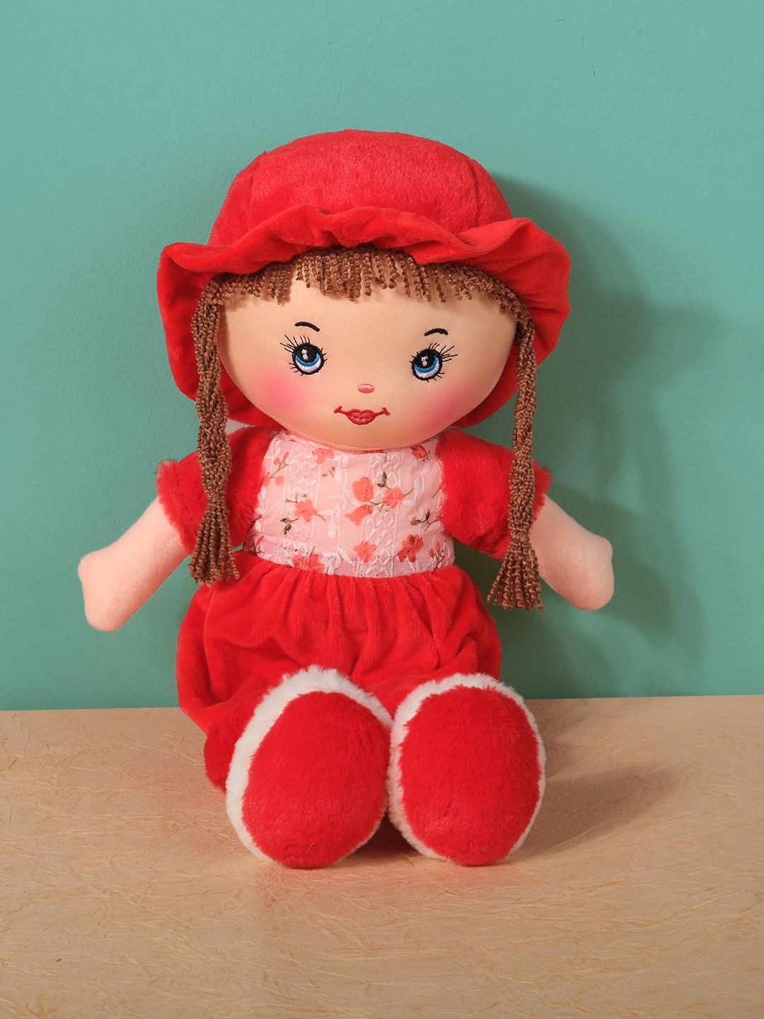 

DukieKooky Kids Polyfill Doll Soft Toys and Dolls, Red