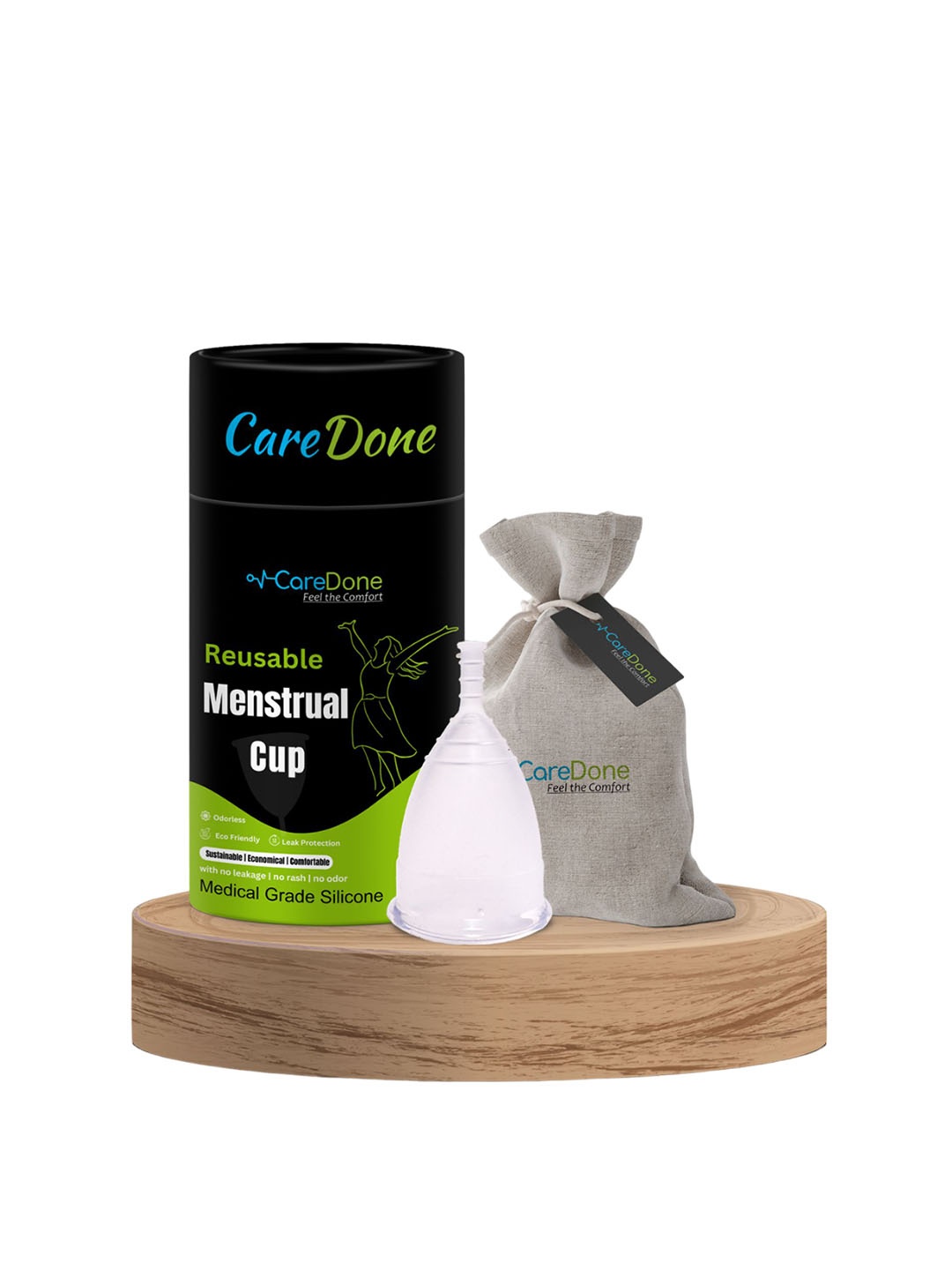 

CareDone Reusable Menstrual Cup, Transparent