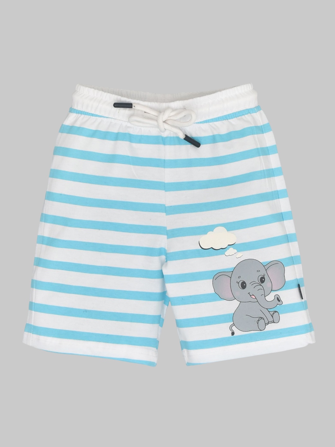 

YOUMAA Boys Striped Pure Cotton Shorts, Blue