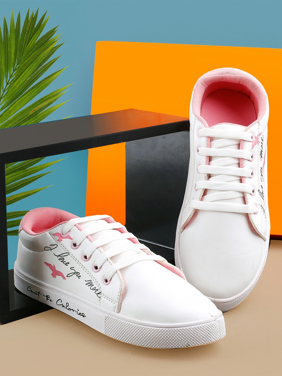 

sneakers villa Women Round Toe Comfort Insole Canvas Sneakers, White