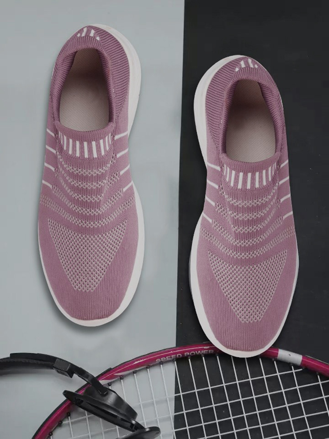 

sneakers villa Women Round Toe Comfort Insole Canvas Slip-On Sneakers, Purple