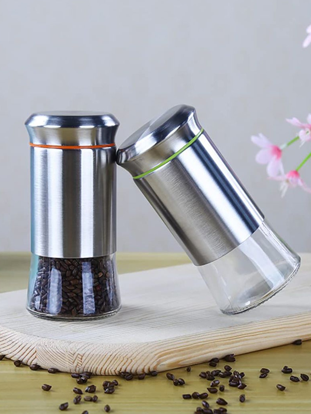 

P-Plus International Steel & Transparent 3 Pieces Salt and Pepper Shakers