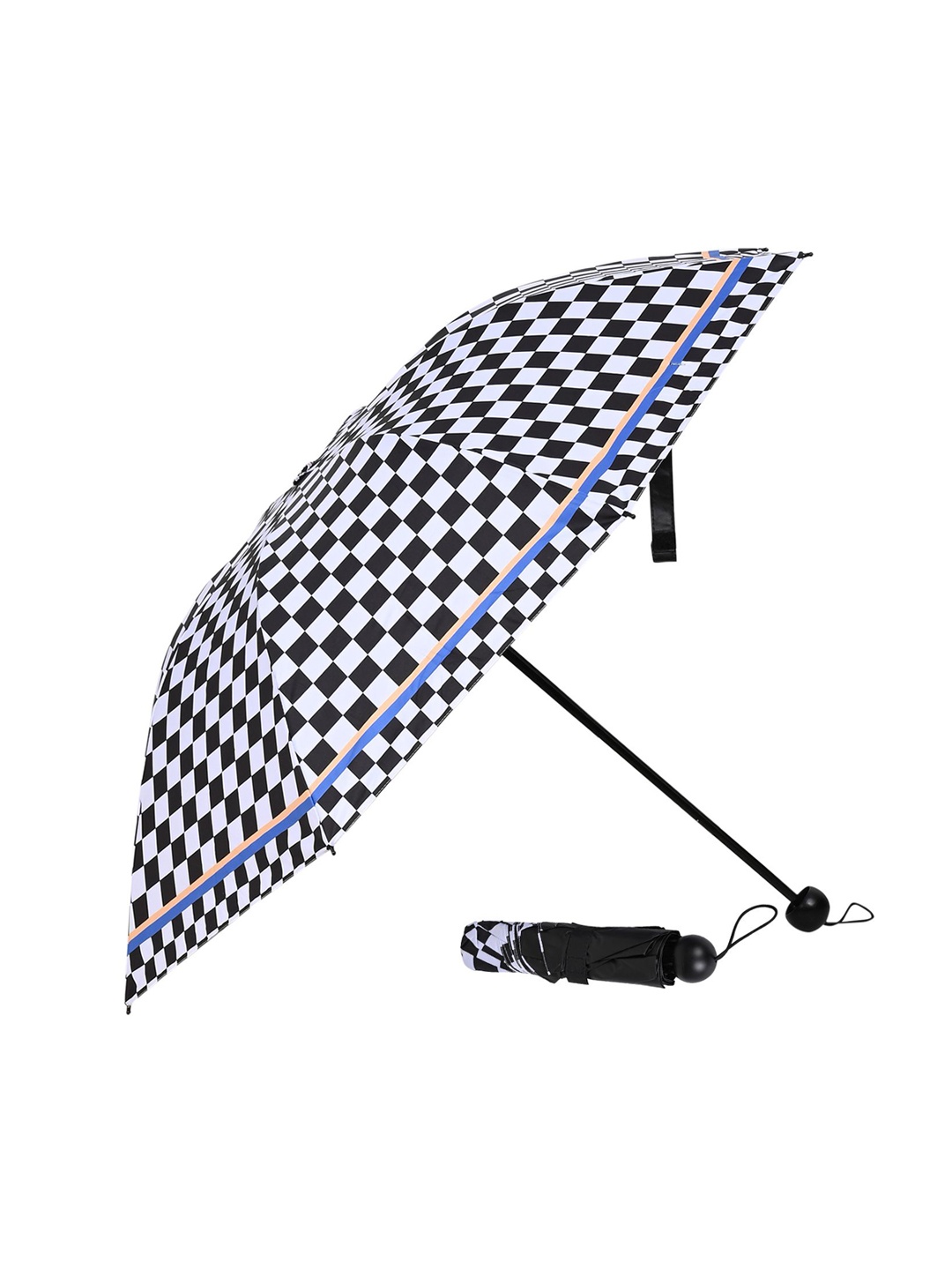 

LOOM LEGACY Manual 3 Fold Geometric Umbrellas, Black