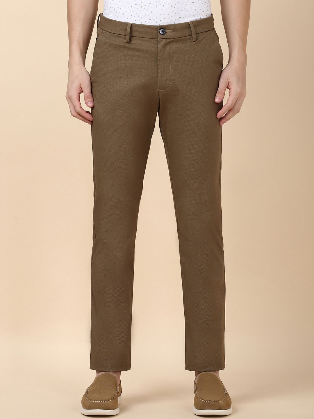 

Allen Solly Men Trousers, Brown