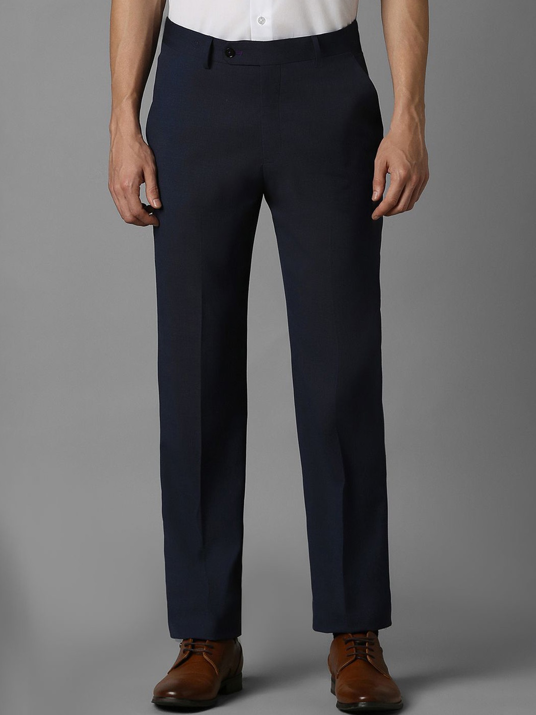 

Luxure by Louis Philippe Men Slim Fit Trousers, Navy blue