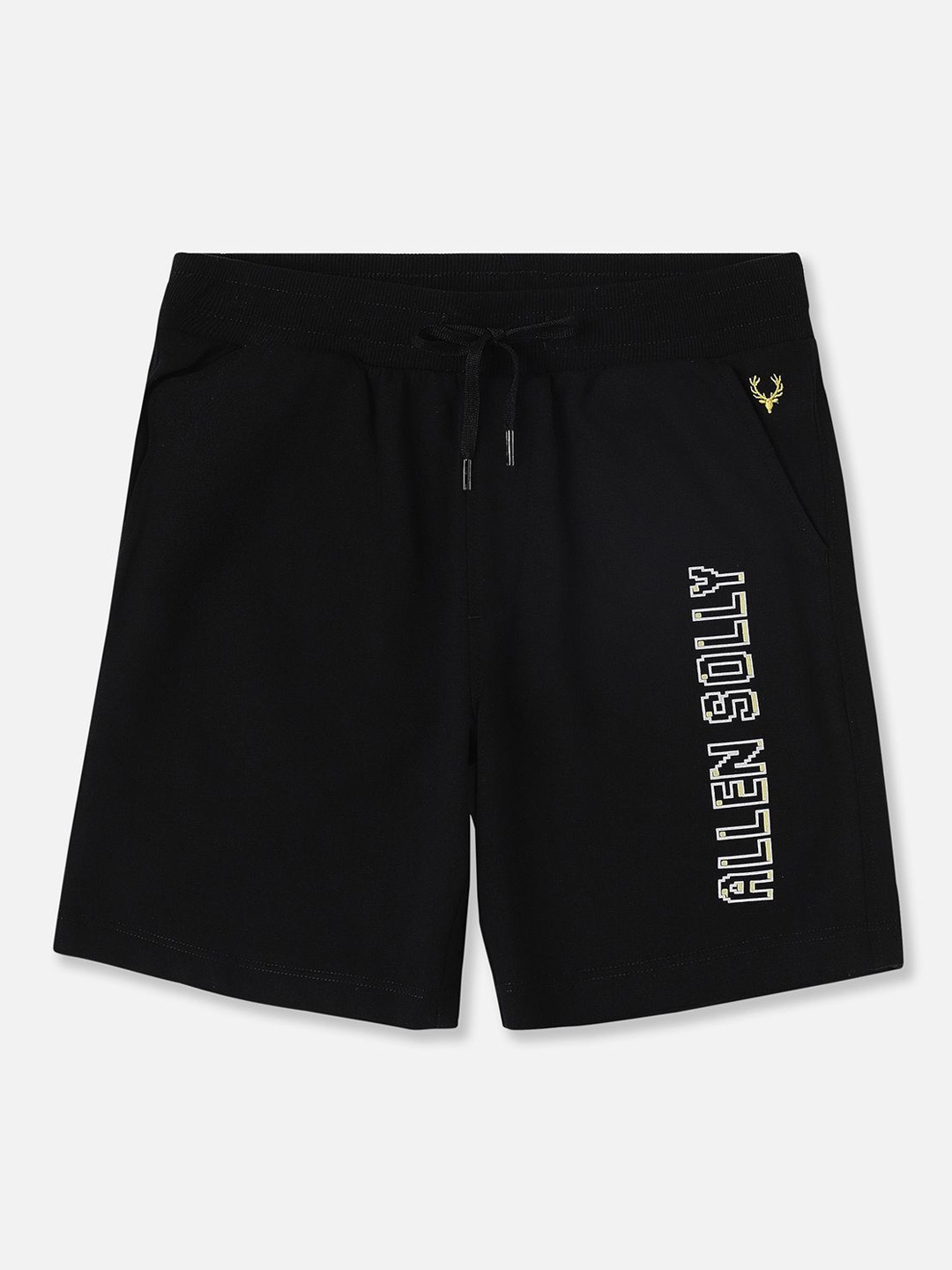 

Allen Solly Junior Boys Mid-Rise Cotton Shorts, Black