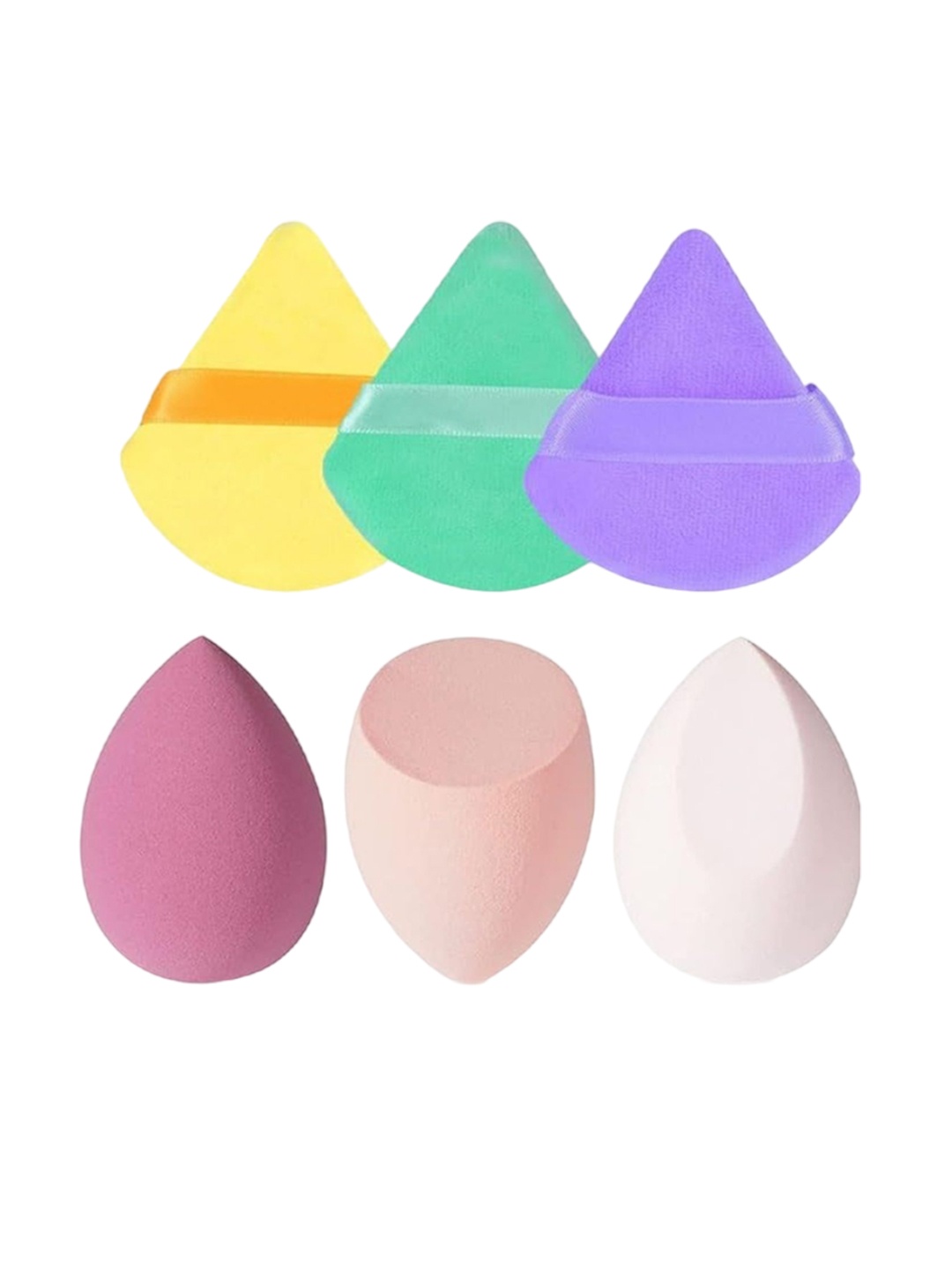 

Facejewel Set Of 3 Big Blender With Set Of 3 Triangle Sponge, Yellow