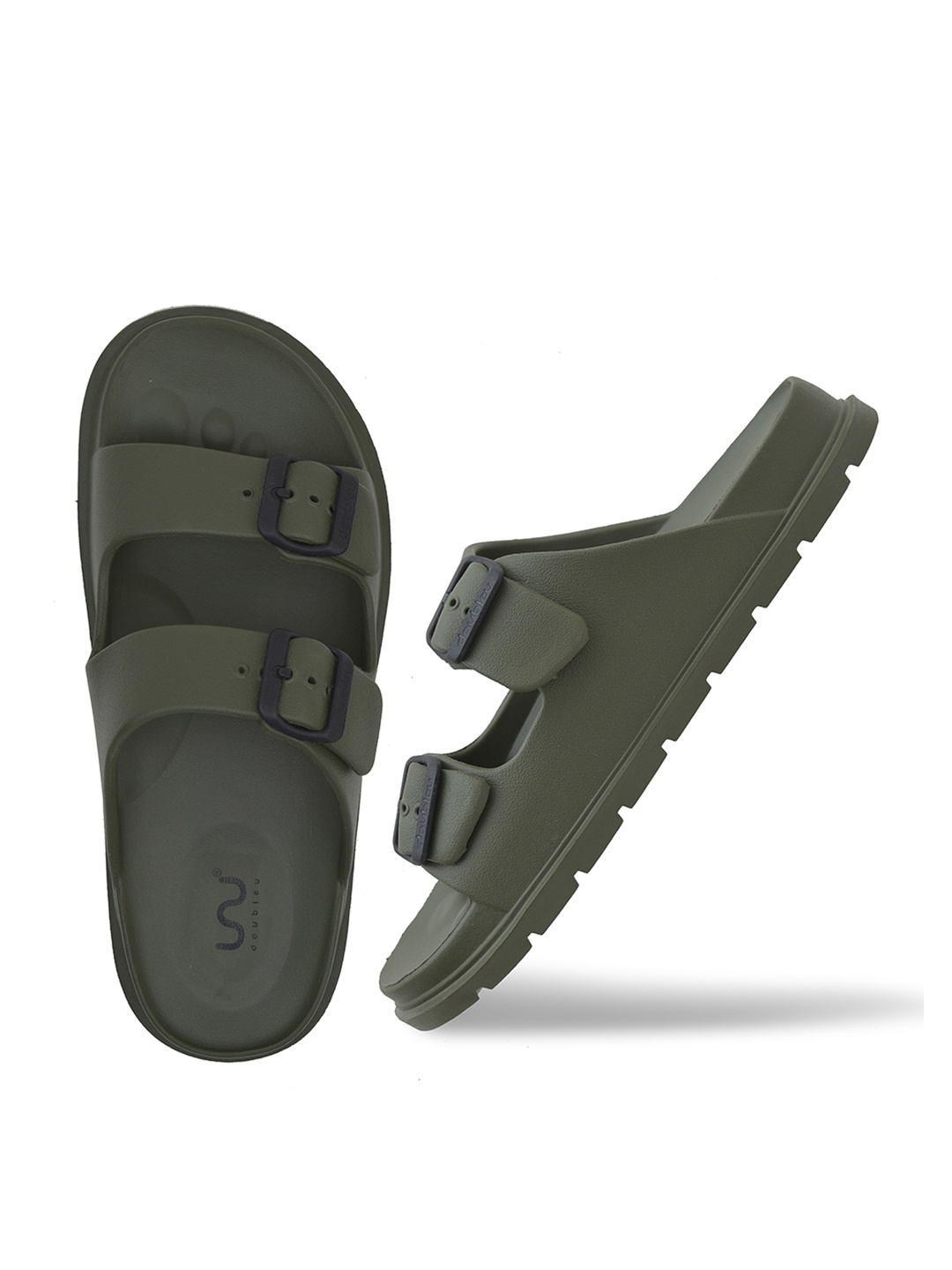 

Doubleu Men Anti-Skid EVA Sliders, Olive